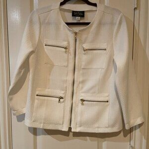 Like New Bob Mackie Pique Jacket
